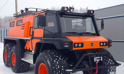 Транспортировка снегоболотохода «Кречет» для Управления по делам гражданской обороны и чрезвычайным ситуациям